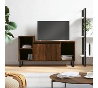 vidaXL Mueble para TV madera contrachapada marrón roble 100x35x55 cm