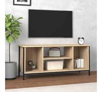 vidaXL Mueble multimedia para TV madera contrachapada Roble Sonoma 102x35x45 cm