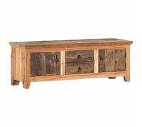 vidaXL Mueble para TV madera de acacia y madera reciclada 120x30x40 cm