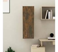vidaXL Mueble para TV madera de ingeniería roble ahumado 30,5x30x90 cm