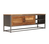 vidaXL Mueble para TV madera de teca reciclada y acero 120x30x40 cm