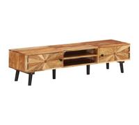 vidaXL Mueble para TV madera maciza de acacia 145x35x35 cm