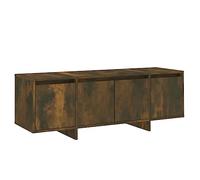 vidaXL Mueble para TV Mobiliario Aparador Armario Estante Salón Sala de Estar Dormitorio Decoración Contrachapada Color Roble Ahumado 120x30x40,5 cm