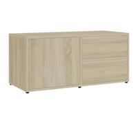 vidaXL Mueble para TV Salón Comedor Centro Televisión Televisor Equipo de Música Armario Bajo Almacenaje Soporte Contrachapada Roble Sonoma 80x34x36cm