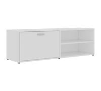 vidaXL Mueble para TV Salón Comedor Mesa Televisión Televisor Equipo de Música Armario Bajo Almacenaje Soporte de Contrachapada Blanco 120x34x37cm