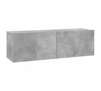 vidaXL Mueble para TV madera contrachapada Gris hormigón 100x30x30 cm