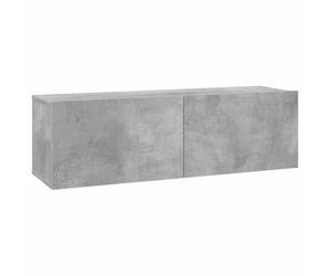 vidaXL Mueble para TV Salón Comedor Televisión Televisor Equipo de Música Armario Bajo Almacenaje Soporte de Contrachapada Gris Hormigón 100x30x30cm