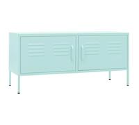vidaXL Mueble para TV de acero verde menta 105x35x50 cm
