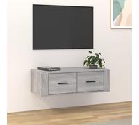 vidaXL Mueble TV colgante madera contrachapada gris Sonoma 80x36x25 cm