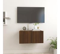 vidaXL Mueble TV colgante madera contrachapada marrón roble 60x30x30cm