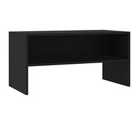 vidaXL Mueble TV Estante Mesa Baja Televisión Aparador Televisor Módulo Diseño Simple Compartimento Salón Habitación Comedor Sala Contrachapada Negro