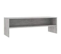 vidaXL Mueble TV Estante Mesa Baja Televisión Aparador Televisor Módulo Simple Compartimento Salón Comedor Cuarto Contrachapada Color Gris Cemento