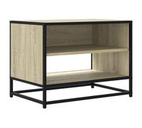 vidaXL Mueble TV Metal y madera de ingeniería Roble Sonoma 61x40x46 cm, soporte de TV
