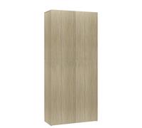 Vidaxl mueble zapatero madera contrachapada color roble 80x35,5x180 cm