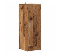 vidaXL Mueble zapatero de madera vieja 32x35x92 cm, 6 estantes y puerta