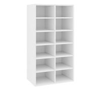 vidaXL Mueble Zapatero Contrachapada 54x34x100,5 cm Casa Estilo Diseño Color Blanco, Negro, Roble Sonoma