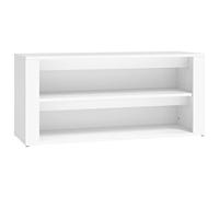 vidaXL Mueble Zapatero Estante Armario Pasillo Entrada Recibidor Almacenamiento Organizador Sala de Estar de Madera Contrachapada Blanco