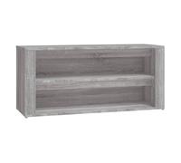 vidaXL Zapatero madera contrachapada gris Sonoma 100x35x45 cm