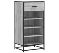 vidaXL Mueble Zapatero Madera contrachapada Gris Sonoma 48x38x97,5 cm, Zapatero, Estante para Zapatos, Armario para Zapatos, Zapatero