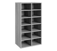 vidaXL Zapatero madera contrachapada gris Sonoma 54x34x100,5 cm