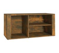 vidaXL Mueble zapatero madera contrachapada roble ahumado 100x35x45 cm