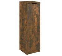 vidaXL Mueble Zapatero Madera contrachapada Roble Ahumado 30x35x100 cm