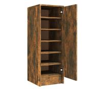 vidaXL Mueble zapatero madera contrachapada roble ahumado 32x35x92 cm