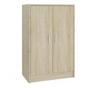 vidaXL Zapatero de madera contrachapada roble Sonoma 60x35x92 cm