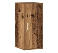 vidaXL Mueble zapatero madera de ingeniería envejecida 32x35x70 cm con puerta y 5 compartimentos