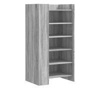 vidaXL Zapatero madera de ingeniería gris Sonoma 52x37,5x100 cm