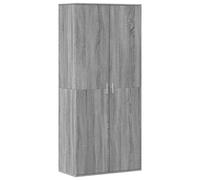 vidaXL Mueble zapatero madera de ingeniería gris Sonoma 80x39x178 cm