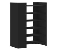 Vidaxl mueble zapatero madera de ingeniería negro 74,5x37,5x100 cm