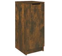 vidaXL Mueble Zapatero Madera de ingeniería Roble Ahumado 30x35x70 cm