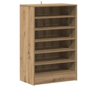 vidaXL Mueble Zapatero Madera ingeniería Roble Artisan 60x35x92 cm, Mueble Zapatero, Armario de Zapatos, estantería de Zapatos, Armario Zapatero