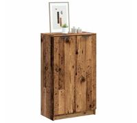 vidaXL Mueble zapatero madera ingeniería roble artisian 59x35x100,5 cm en color Roble artisan/Madera antigua | almacenamiento funcional diseño moderno para baño dormitorio sala
