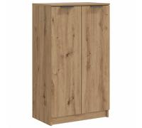 vidaXL Mueble zapatero madera ingeniería roble artisian 59x35x100,5 cm en color Roble artisan/Madera antigua | almacenamiento funcional diseño moderno para baño dormitorio sala