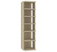vidaXL Zapatero de ingeniería roble Sonoma 27,5x27x102 cm