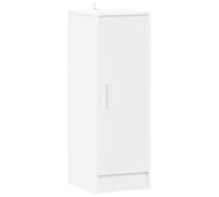 vidaXL Mueble zapatero Organizador de zapatos Madera contrachapada Blanco 32x35x92 cm