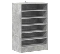 vidaXL Mueble Zapatero Organizador de Zapatos Armario Pasillo Almacenaje Vestidor Dormitorio Caja Estante de Contrachapada Gris Hormigón 60x35x92 cm