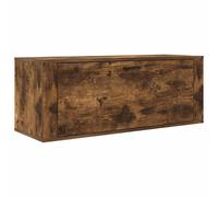 vidaXL Zapatero pared contrachapada roble ahumado 100x35x38 cm