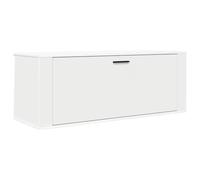 vidaXL Mueble Zapatero Pared Madera contrachapada Blanco 100x35x38 cm
