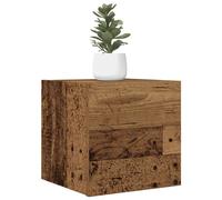 vidaXL Muebles de pared para TV 2 uds madera envejecida 30,5x30x30 cm