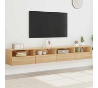 vidaXL Muebles de pared para TV 2 uds madera roble Sonoma 100x30x30 cm