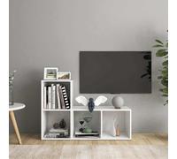 vidaXL: 2 armarios de TV, color blanco, 72 x 35 x 36,5 cm, fabricados en material de madera