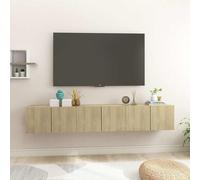 vidaXL Muebles de salón colgantes 3 unidades 60x30x30 cm, Mueble de Salon, Mueble TV, Mueble TV salon, Mesa de TV, Mueble tele