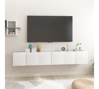 vidaXL Muebles de salón colgantes 3 unidades blanco 60x30x30 cm