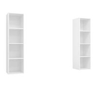 vidaXL Muebles de salón de pared 2 piezas madera de ingeniería, Mueble de Salon, Mueble TV, Mueble TV salon, Mesa de TV, Mueble tele