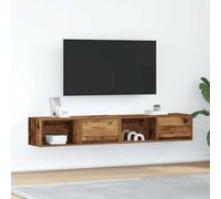 vidaXL Muebles de TV 2 uds 80x31x25,5 cm Madera ingeniería envejecida