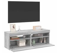 vidaXL Muebles de TV 2 uds con luces LED gris Sonoma 60x35x40 cm