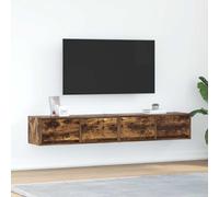 vidaXL Muebles de TV 2 uds madera ingeniería color roble 80x31x25,5 cm